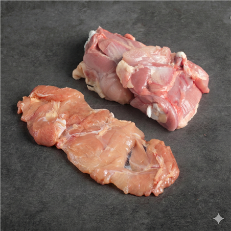Filete de muslo de pollo ecológico - 400gr